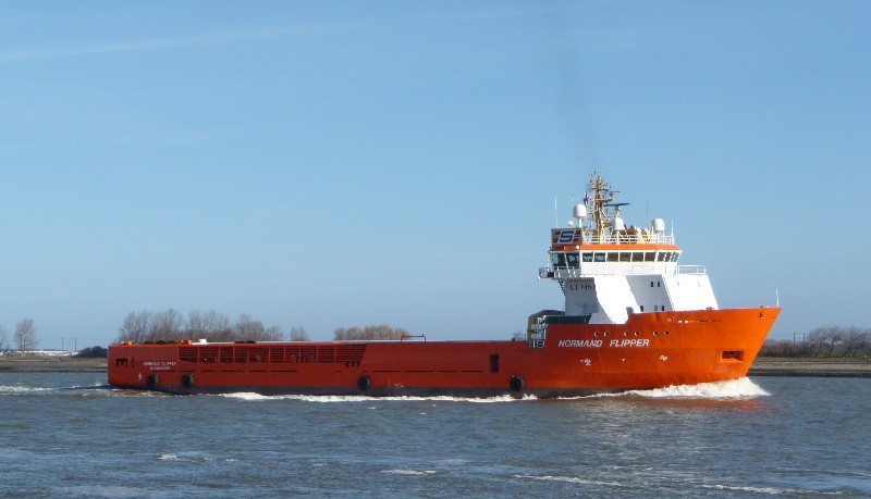 NORMAND-FLIPPER onderweg naar rotterdam