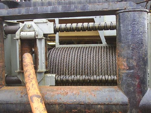 stuurboord sleepdraad/winch